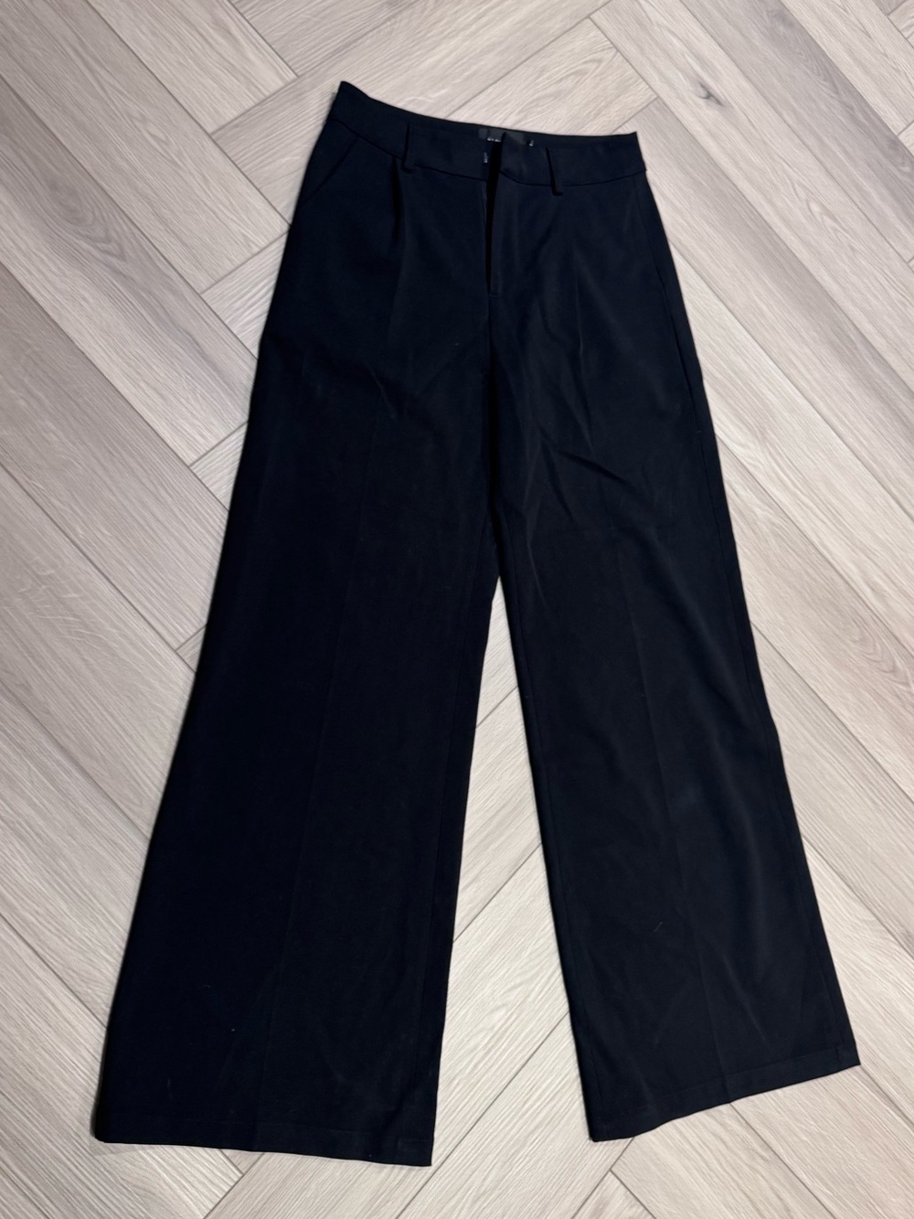 Mango Black High-Waist Trousers